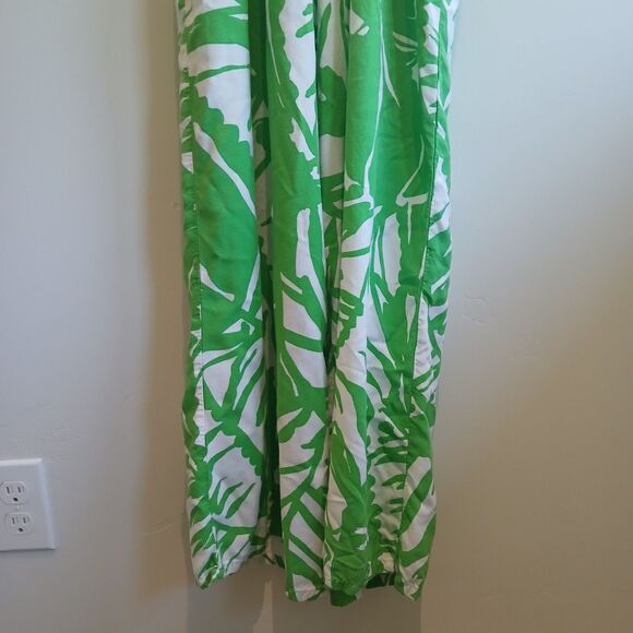 Lilly Pulitzer x Target Jumpsuit Romper Size XL Green Palm Boom-Boom Wide Leg - Picture 11 of 15
